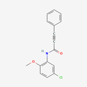 molecular formula C16H12ClNO2 B5478755 N-(5-chloro-2-methoxyphenyl)-3-phenylprop-2-ynamide 
