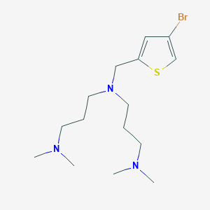 molecular formula C15H28BrN3S B5478858 N'-[(4-bromothiophen-2-yl)methyl]-N'-[3-(dimethylamino)propyl]-N,N-dimethylpropane-1,3-diamine 