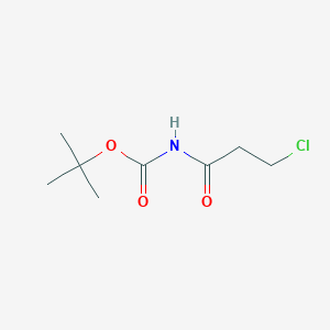 molecular formula C8H14ClNO3 B054793 t-Butyl beta-chloropropionylcarbamate CAS No. 120158-04-5