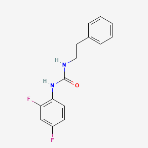 molecular formula C15H14F2N2O B5479328 N-(2,4-DIFLUOROPHENYL)-N'-PHENETHYLUREA 