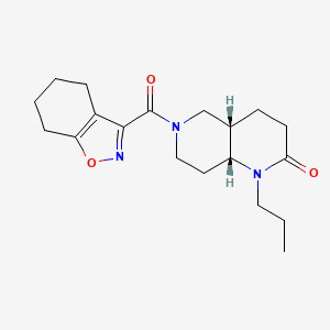 molecular formula C19H27N3O3 B5479513 cis-1-propyl-6-(4,5,6,7-tetrahydro-2,1-benzisoxazol-3-ylcarbonyl)octahydro-1,6-naphthyridin-2(1H)-one 