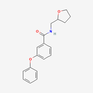 molecular formula C18H19NO3 B5479810 N-[(OXOLAN-2-YL)METHYL]-3-PHENOXYBENZAMIDE 