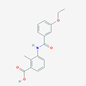 molecular formula C17H17NO4 B5479837 3-[(3-ethoxybenzoyl)amino]-2-methylbenzoic acid 