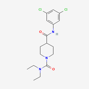 molecular formula C17H23Cl2N3O2 B5479938 N~4~-(3,5-dichlorophenyl)-N~1~,N~1~-diethylpiperidine-1,4-dicarboxamide 