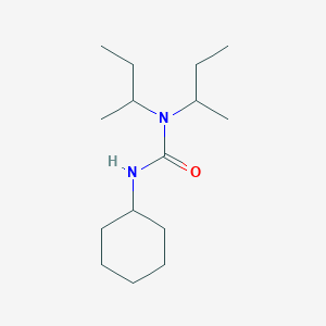 molecular formula C15H30N2O B5480266 N,N-DI(SEC-BUTYL)-N'-CYCLOHEXYLUREA 