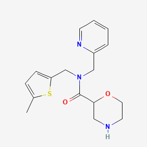 molecular formula C17H21N3O2S B5480321 N-[(5-methyl-2-thienyl)methyl]-N-(2-pyridinylmethyl)-2-morpholinecarboxamide dihydrochloride 