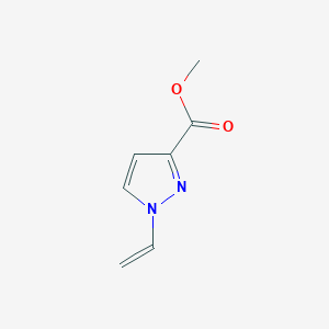 molecular formula C7H8N2O2 B054807 methyl 1-ethenyl-1H-pyrazole-3-carboxylate CAS No. 122609-01-2