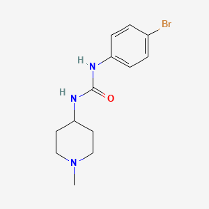 molecular formula C13H18BrN3O B5480779 N-(4-BROMOPHENYL)-N'-(1-METHYL-4-PIPERIDYL)UREA 