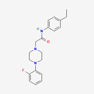 molecular formula C20H24FN3O B5481039 N-(4-ethylphenyl)-2-[4-(2-fluorophenyl)piperazin-1-yl]acetamide 
