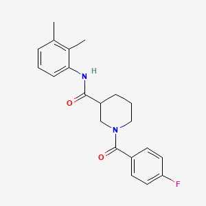 molecular formula C21H23FN2O2 B5481090 N-(2,3-dimethylphenyl)-1-(4-fluorobenzoyl)-3-piperidinecarboxamide 