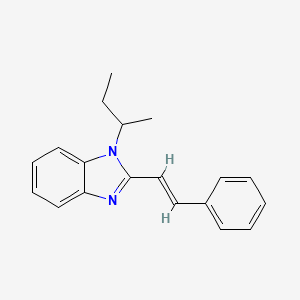 molecular formula C19H20N2 B5481389 1-sec-butyl-2-(2-phenylvinyl)-1H-benzimidazole 