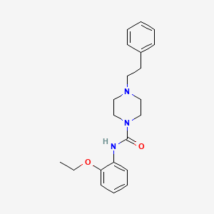 molecular formula C21H27N3O2 B5481458 N-(2-ethoxyphenyl)-4-(2-phenylethyl)piperazine-1-carboxamide 