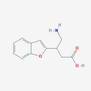 4-Amino-3-benzo(b)furan-2-ylbutanoic acid