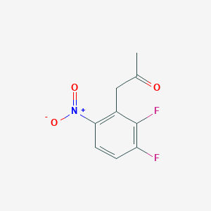 molecular formula C9H7F2NO3 B054819 1-(2,3-二氟-6-硝基苯基)丙-2-酮 CAS No. 121247-16-3