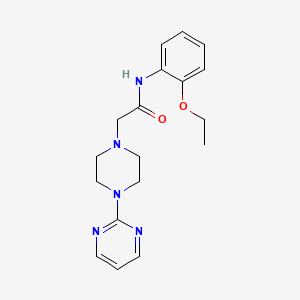 molecular formula C18H23N5O2 B5482303 N-(2-ethoxyphenyl)-2-[4-(pyrimidin-2-yl)piperazin-1-yl]acetamide 