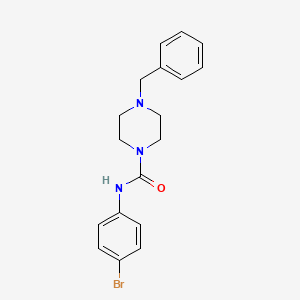 molecular formula C18H20BrN3O B5482448 4-benzyl-N-(4-bromophenyl)piperazine-1-carboxamide 