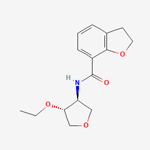 molecular formula C15H19NO4 B5482547 N-[(3S,4R)-4-ethoxyoxolan-3-yl]-2,3-dihydro-1-benzofuran-7-carboxamide 
