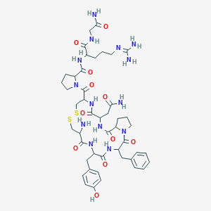 molecular formula C46H64N14O11S2 B054828 Argipressin, pro(4)- CAS No. 112935-95-2