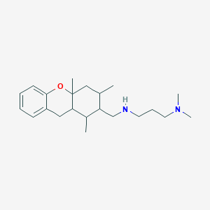 molecular formula C22H36N2O B5482802 N1,N1-Dimethyl-N3-((1,3,4a-trimethyl-2,3,4,4a,9,9a-hexahydro-1H-xanthen-2-yl)methyl)propane-1,3-diamine 