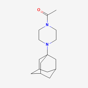 molecular formula C16H26N2O B5483185 1-[4-(1-ADAMANTYL)PIPERAZINO]-1-ETHANONE 