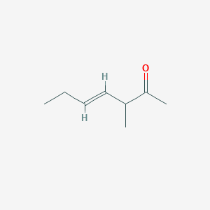 molecular formula C8H14O B054832 (E)-3-Methylhept-4-en-2-one CAS No. 113858-63-2