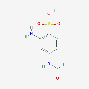 molecular formula C7H8N2O4S B054833 2-Amino-4-formamidobenzenesulfonic acid CAS No. 116293-77-7
