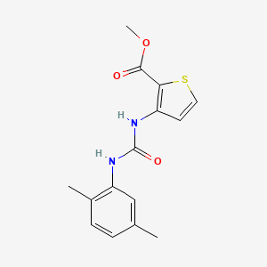 molecular formula C15H16N2O3S B5483456 METHYL 3-{[(2,5-DIMETHYLANILINO)CARBONYL]AMINO}-2-THIOPHENECARBOXYLATE 