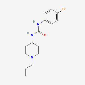 molecular formula C15H22BrN3O B5483549 N-(4-BROMOPHENYL)-N'-(1-PROPYL-4-PIPERIDYL)UREA 