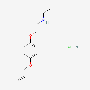 molecular formula C13H20ClNO2 B5483672 N-ethyl-2-(4-prop-2-enoxyphenoxy)ethanamine;hydrochloride 