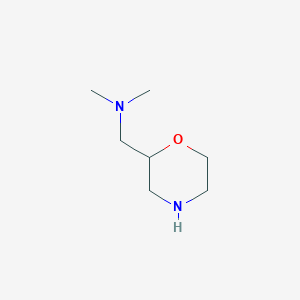 molecular formula C7H16N2O B054837 N,N-Dimethyl-1-(morpholin-2-yl)methanamine CAS No. 122894-56-8