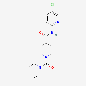molecular formula C16H23ClN4O2 B5484043 N~4~-(5-chloropyridin-2-yl)-N~1~,N~1~-diethylpiperidine-1,4-dicarboxamide 