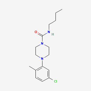 molecular formula C16H24ClN3O B5484266 N-butyl-4-(5-chloro-2-methylphenyl)piperazine-1-carboxamide 