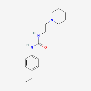 molecular formula C16H25N3O B5484578 N-(4-ETHYLPHENYL)-N'-(2-PIPERIDINOETHYL)UREA 