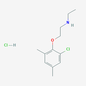 molecular formula C12H19Cl2NO B5484582 2-(2-chloro-4,6-dimethylphenoxy)-N-ethylethanamine;hydrochloride 