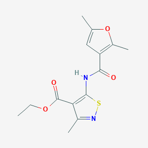 molecular formula C14H16N2O4S B5484633 ETHYL 5-{[(2,5-DIMETHYL-3-FURYL)CARBONYL]AMINO}-3-METHYL-4-ISOTHIAZOLECARBOXYLATE 