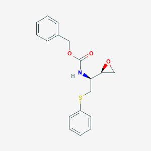 benzyl ((R)-1-((S)-oxiran-2-yl)-2-(phenylthio)ethyl)carbamate