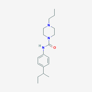 molecular formula C18H29N3O B5484884 N-[4-(butan-2-yl)phenyl]-4-propylpiperazine-1-carboxamide 