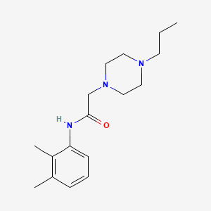 molecular formula C17H27N3O B5484893 N-(2,3-dimethylphenyl)-2-(4-propylpiperazin-1-yl)acetamide 