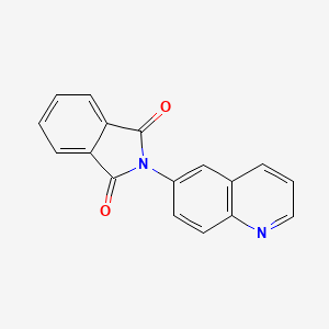 molecular formula C17H10N2O2 B5484928 2-(quinolin-6-yl)-1H-isoindole-1,3(2H)-dione 