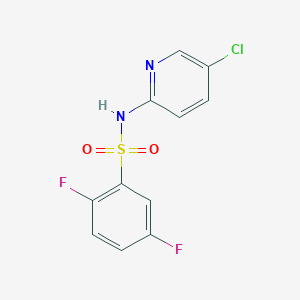 molecular formula C11H7ClF2N2O2S B5485028 N-(5-chloropyridin-2-yl)-2,5-difluorobenzenesulfonamide 