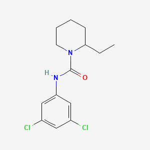 molecular formula C14H18Cl2N2O B5485118 N-(3,5-dichlorophenyl)-2-ethylpiperidine-1-carboxamide 