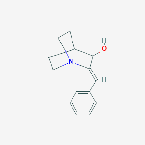 molecular formula C14H17NO B5485233 (2Z)-2-benzylidene-1-azabicyclo[2.2.2]octan-3-ol 