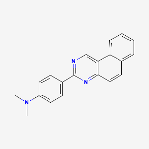 molecular formula C20H17N3 B5485387 3-(4-Dimethylaminophenyl)benzo[f]quinazoline 
