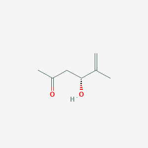 molecular formula C7H12O2 B054862 (4R)-4-Hydroxy-5-methylhex-5-en-2-one CAS No. 123072-84-4