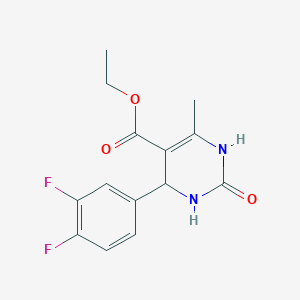 molecular formula C14H14F2N2O3 B5486225 Ethyl 4-(3,4-difluorophenyl)-6-methyl-2-oxo-1,2,3,4-tetrahydropyrimidine-5-carboxylate 