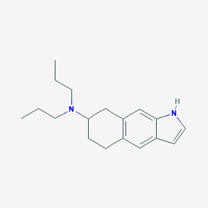 molecular formula C18H26N2 B054863 1H-Benz(f)indol-7-amine, 5,6,7,8-tetrahydro-N,N-dipropyl- CAS No. 122520-00-7