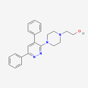 molecular formula C22H24N4O B5486546 2-[4-(4,6-Diphenylpyridazin-3-yl)piperazin-1-yl]ethanol 