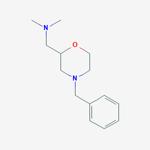 molecular formula C14H22N2O B054866 (4-BENZYL-MORPHOLIN-2-YLMETHYL)-DIMETHYL-AMINE CAS No. 122894-38-6