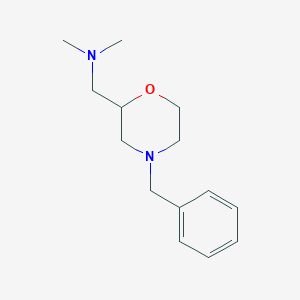 molecular formula C14H22N2O B054866 1-(4-Benzylmorpholin-2-yl)-N,N-dimethylmethanamine CAS No. 122894-38-6
