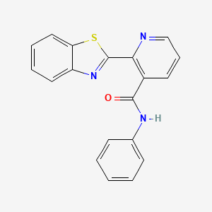 molecular formula C19H13N3OS B5486736 2-(1,3-benzothiazol-2-yl)-N-phenylpyridine-3-carboxamide 